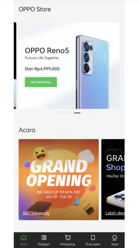OPPO Store screenshot
