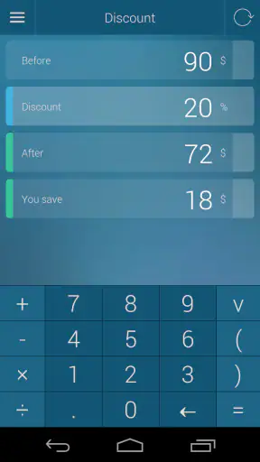 Percentage Calculator screenshot