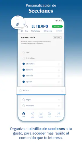 Periódico EL TIEMPO - Noticias screenshot