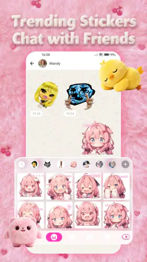 Pink Aura Love Theme screenshot