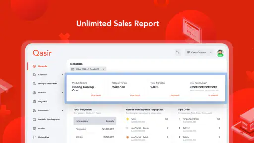 Qasir: Point of Sale & Report screenshot