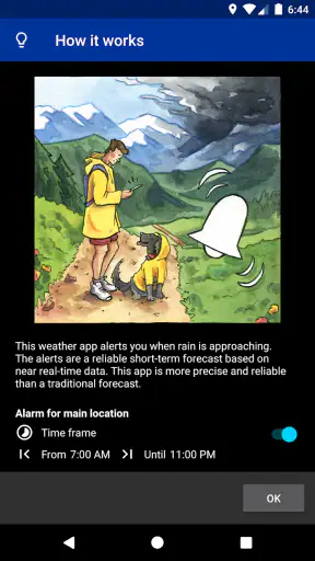 Rain Alarm (แจ้งเตือนฝน) screenshot