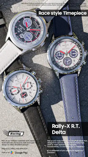 Rally-X R.T. Delta watch face screenshot