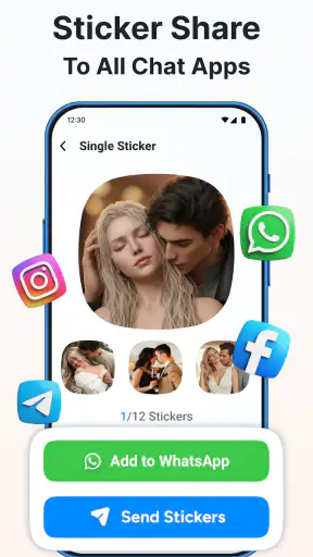 Romantic Stickers Love Romance screenshot