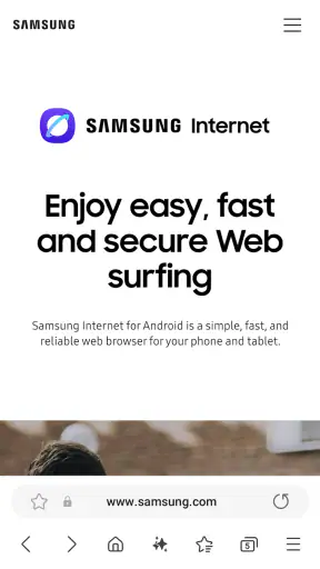 Samsung Internet Browser Beta screenshot