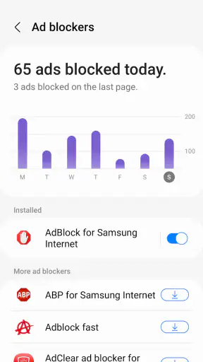 Samsung Internet Browser Beta screenshot