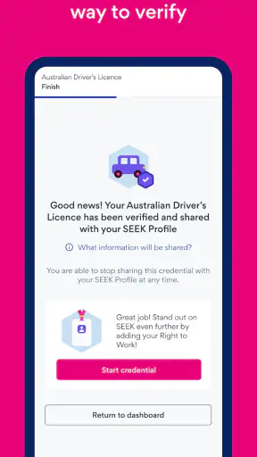 SEEK Pass screenshot