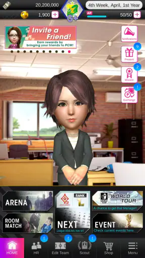 SEGA Pocket Club Manager screenshot