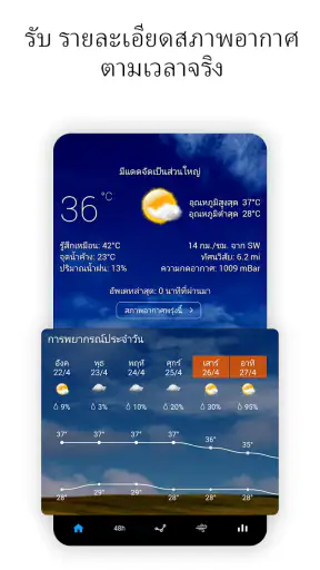 นาฬิกาพลิก Sense และสภาพอากาศ screenshot