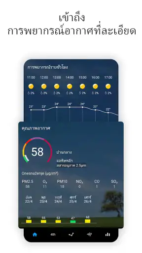 นาฬิกาพลิก Sense และสภาพอากาศ screenshot