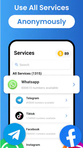 SMS Virtual - Veification SMS screenshot