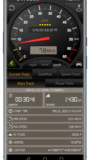Speedometer GPS screenshot