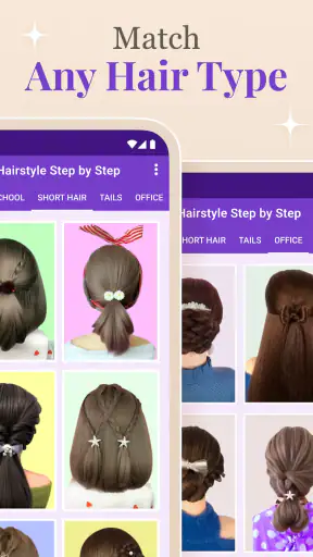 Step by Step Hairstyle App screenshot