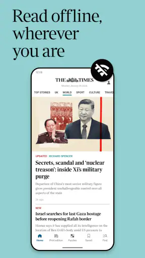 The Times: UK & World News screenshot