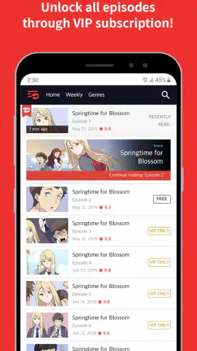 Toomics – เว็บตูนพรีเมียม screenshot