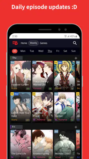 Toomics – เว็บตูนพรีเมียม screenshot