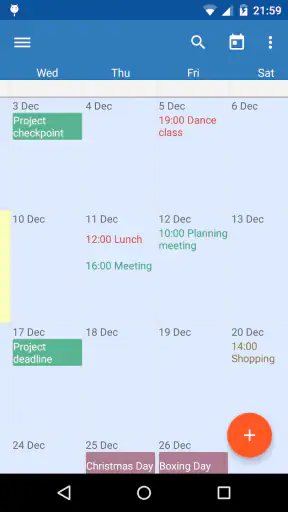 Touch Calendar F screenshot