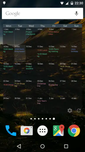 Touch Calendar F screenshot
