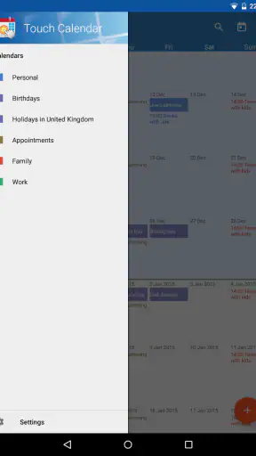 Touch Calendar F screenshot