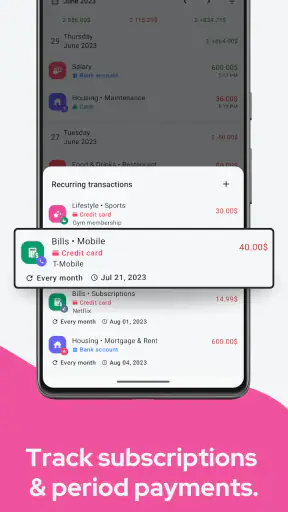 Trackwallet: Budget & Expenses screenshot