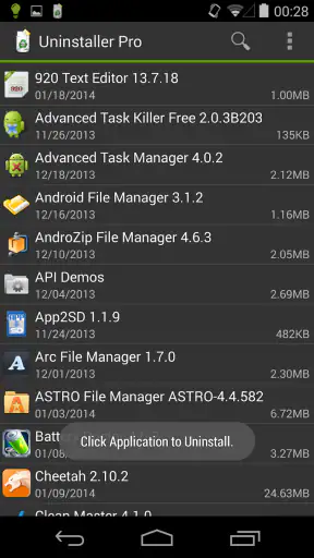 Uninstaller Pro screenshot