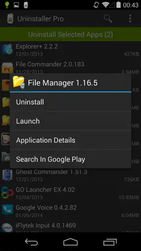 Uninstaller Pro screenshot