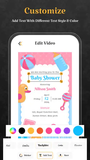 Video Invitation Card Maker screenshot