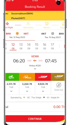 Vietjet Thailand screenshot