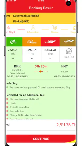 Vietjet Thailand screenshot