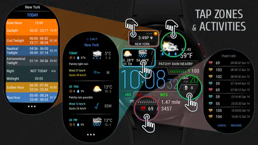 Weather watch face W6 screenshot