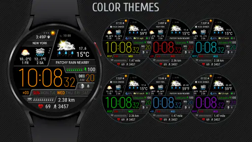 Weather watch face W6 screenshot