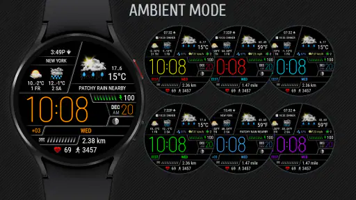 Weather watch face W6 screenshot