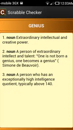 Word Checker (for SCRABBLE) screenshot