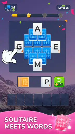 Word Solitaire-Unscramble Puz screenshot
