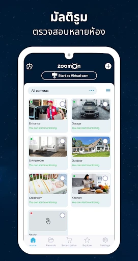 ZoomOn กล้องวงจรปิด screenshot