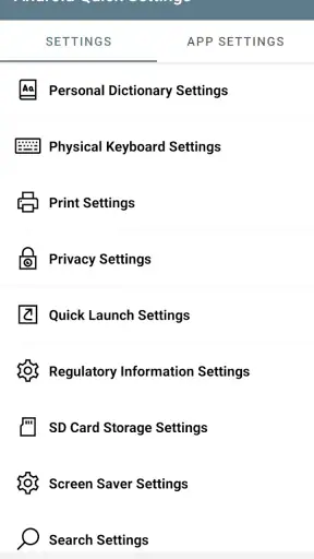 การตั้งค่าด่วนของ Android screenshot