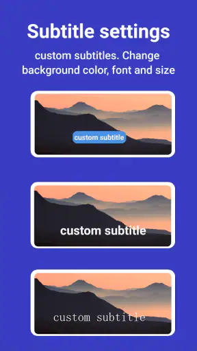 คำบรรยายของเครื่องเล่นวิดีโอ screenshot
