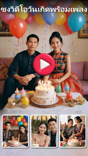 ชงวิดีโอวันเกิดพร้อมเพลง screenshot