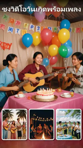 ชงวิดีโอวันเกิดพร้อมเพลง screenshot