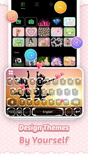 ธีม Pink Cute Hippo screenshot