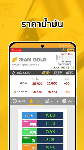 ราคาทองวันนี้ - SiamGold screenshot