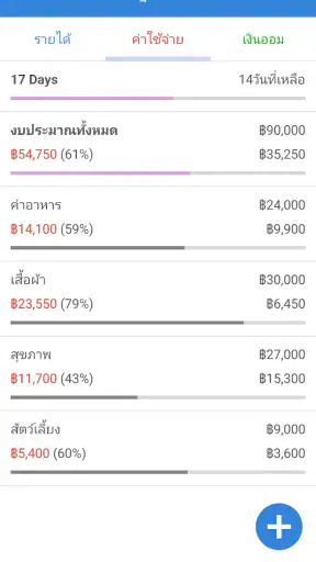 รายรับรายจ่ายง่ายๆ จัดการเงิน screenshot