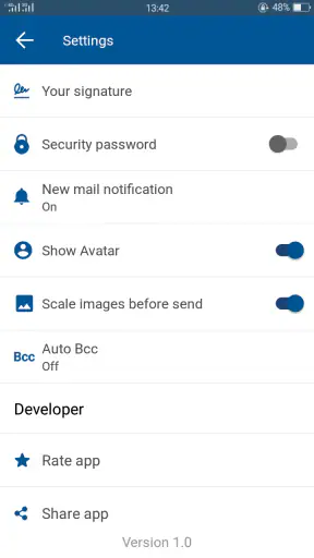 อีเมลสำหรับ Hotmail, Outlook O screenshot