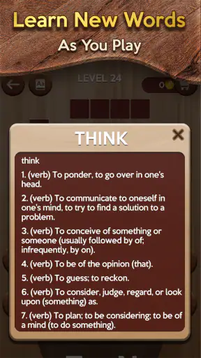 เกมเชื่อมต่อ Woody Cross® Word screenshot
