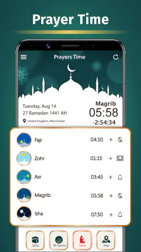 เข็มทิศ Qibla - ค้นหาทิศทาง screenshot