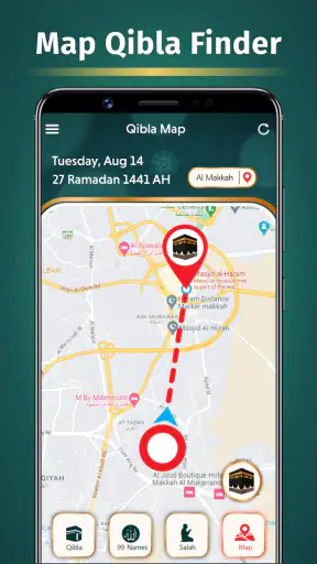เข็มทิศ Qibla - ค้นหาทิศทาง screenshot
