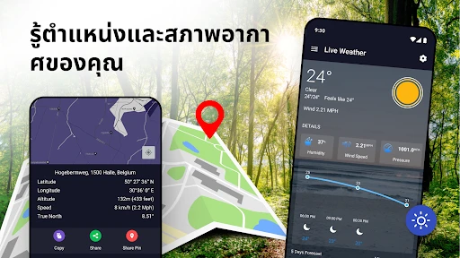 เข็มทิศดิจิตอล - แผนที่เข็มทิศ screenshot