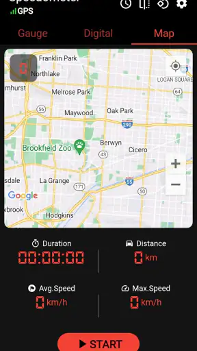 เครื่องวัดความเร็ว จีพีเอส GPS screenshot