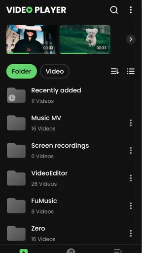 เครื่องเล่นวิดีโอและเพลง HD screenshot