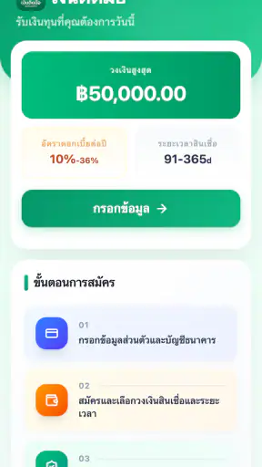 เงินติดมือ - สินเชื่อง่ายๆ screenshot